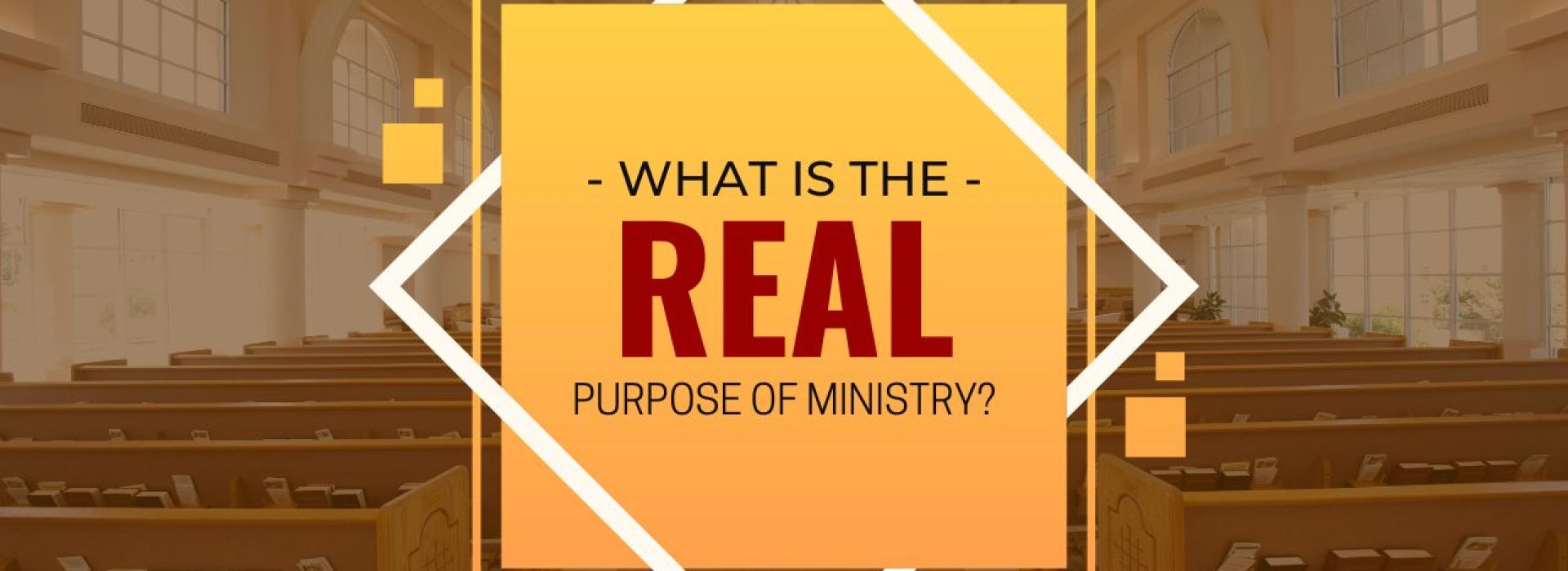 What Is The Real Purpose of the Ministry? - Pastor Greg Neal